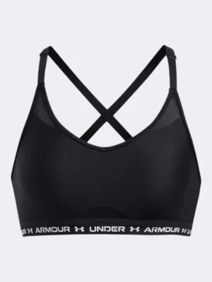 1386424-001 Ua Crossback Low Bra Black White