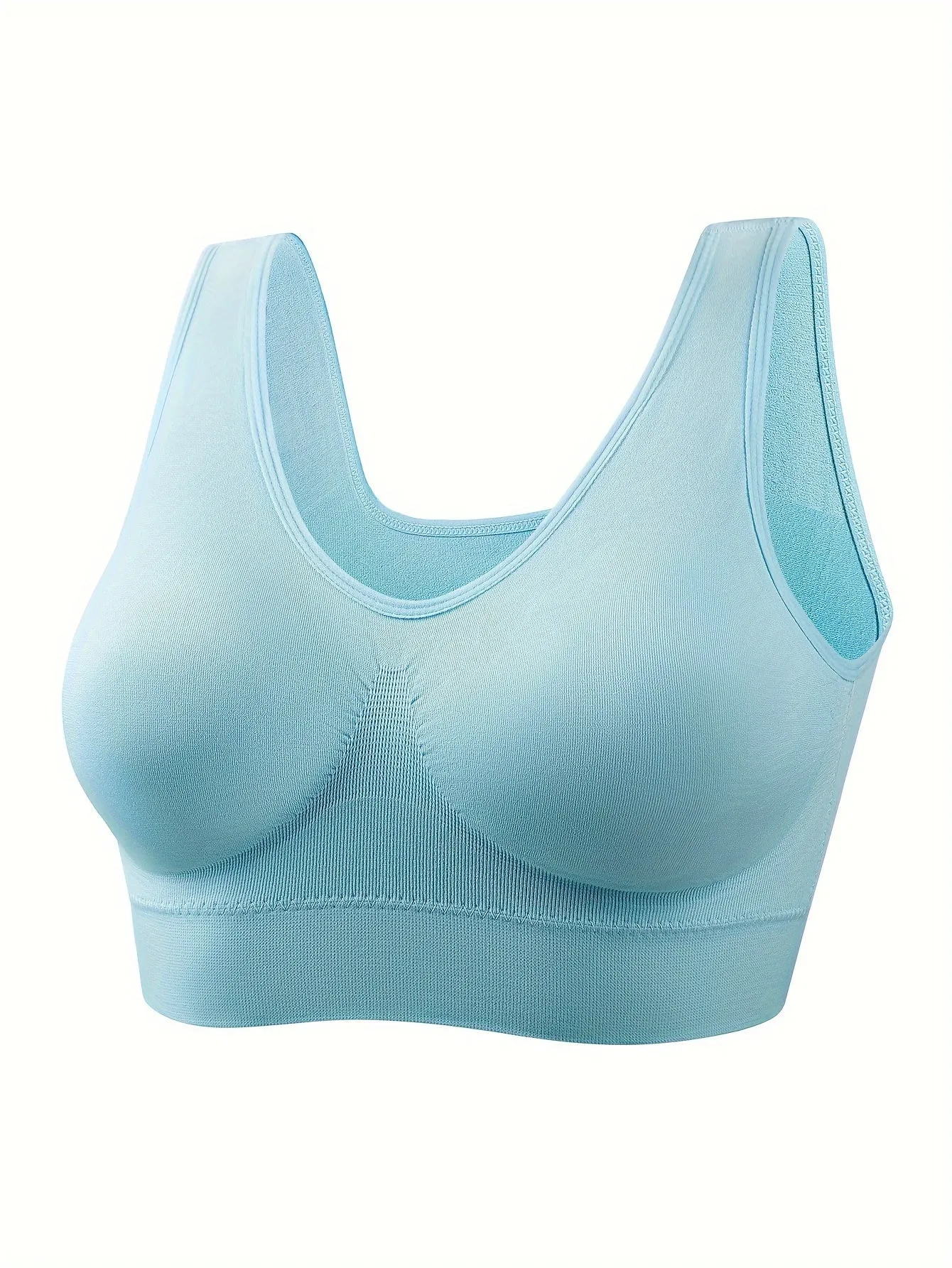 8-Pack Elegant Seamless Wireless Sports Bras for Women, Breathable & Comfortable, Ideal for Running & Fitness Activities