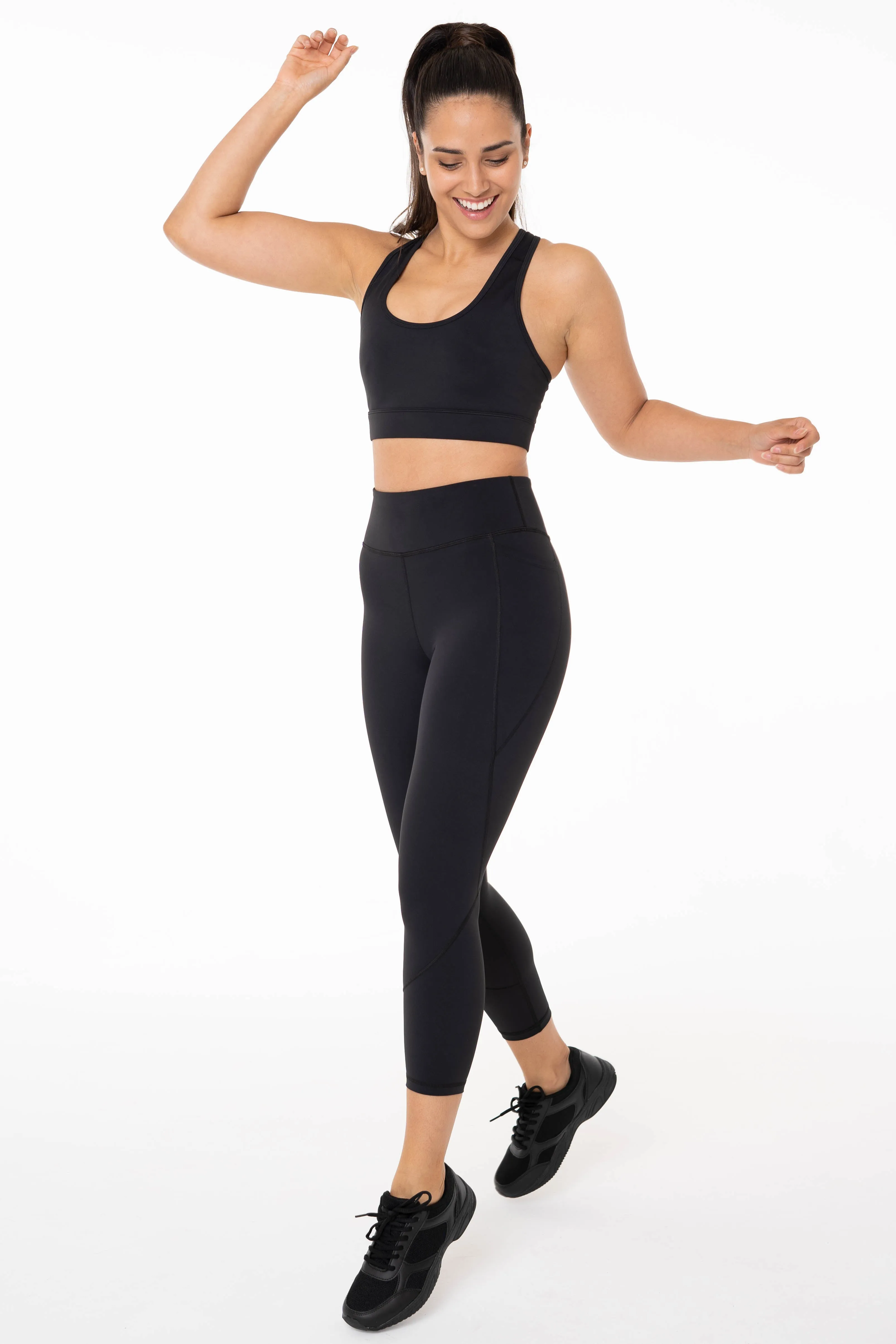 Accelerate Black Pocket 7/8 Leggings