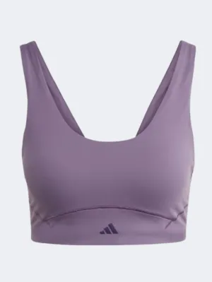 Adidas Coreflow Luxe Studio Women Training Bra Shadow Violet