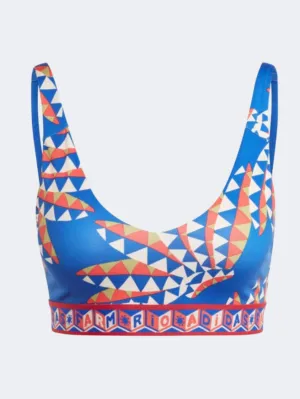 Adidas X Farm Rio Women Training Bra Bold Blue/Orange