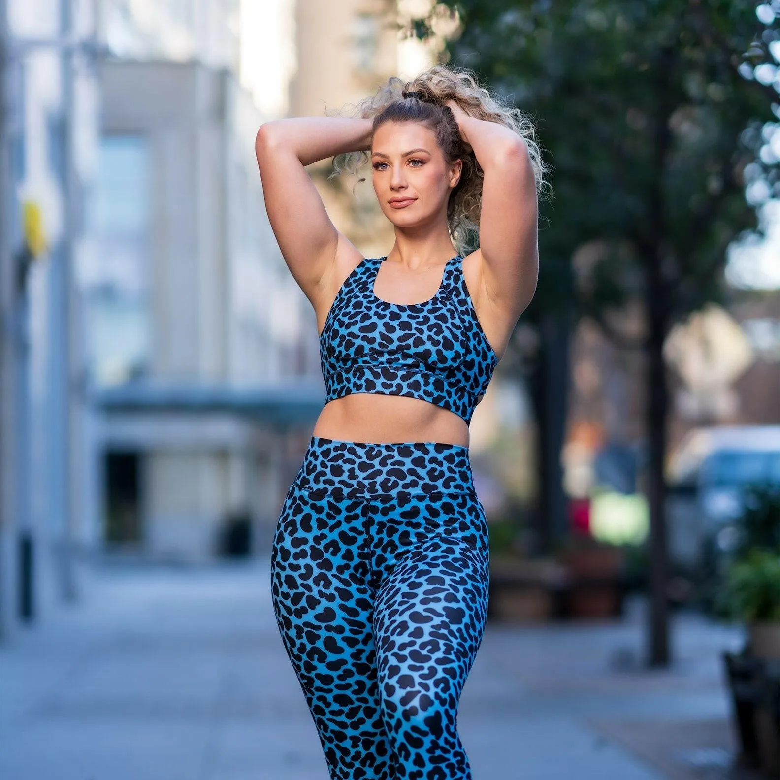 Adore Sports Bra - Blue Leopard