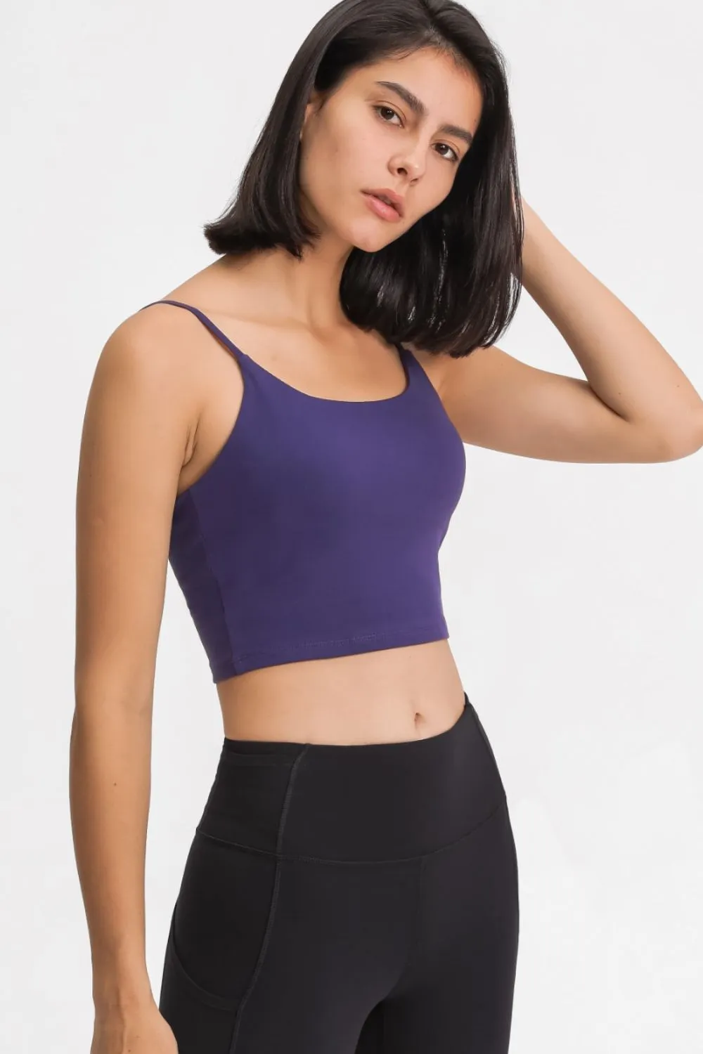 *APP EXCLUSIVE * Seamless Scoop Neck Sports Cami