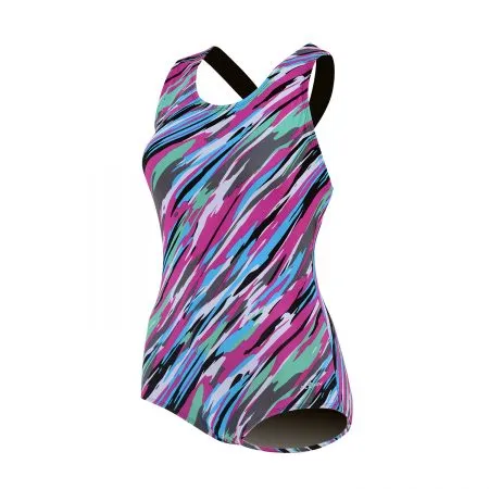 Aquashape Conservative Lap Suit - Cascade Print