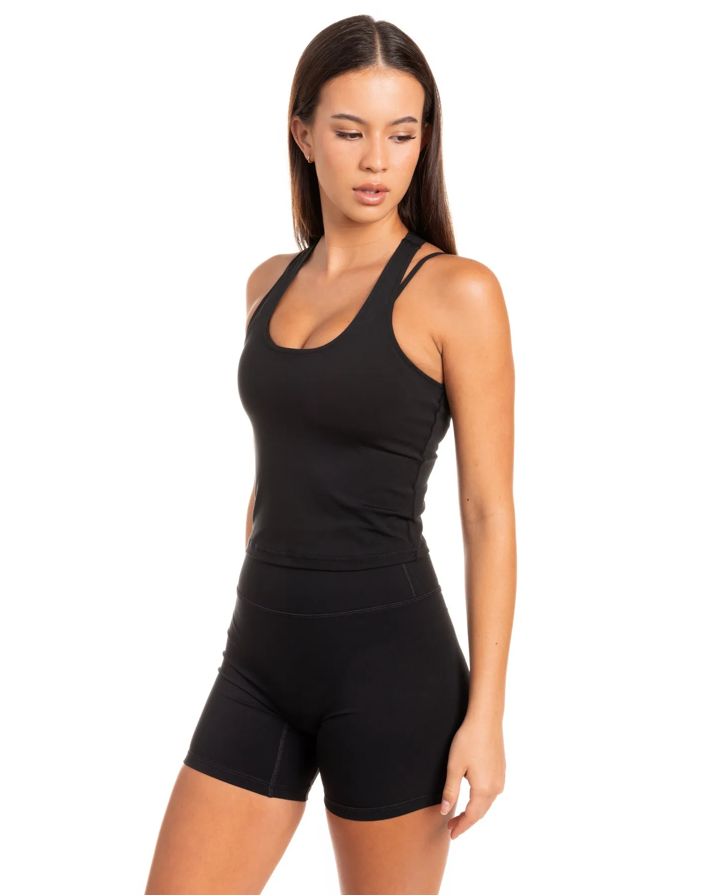 Aura Racer Tank - Black