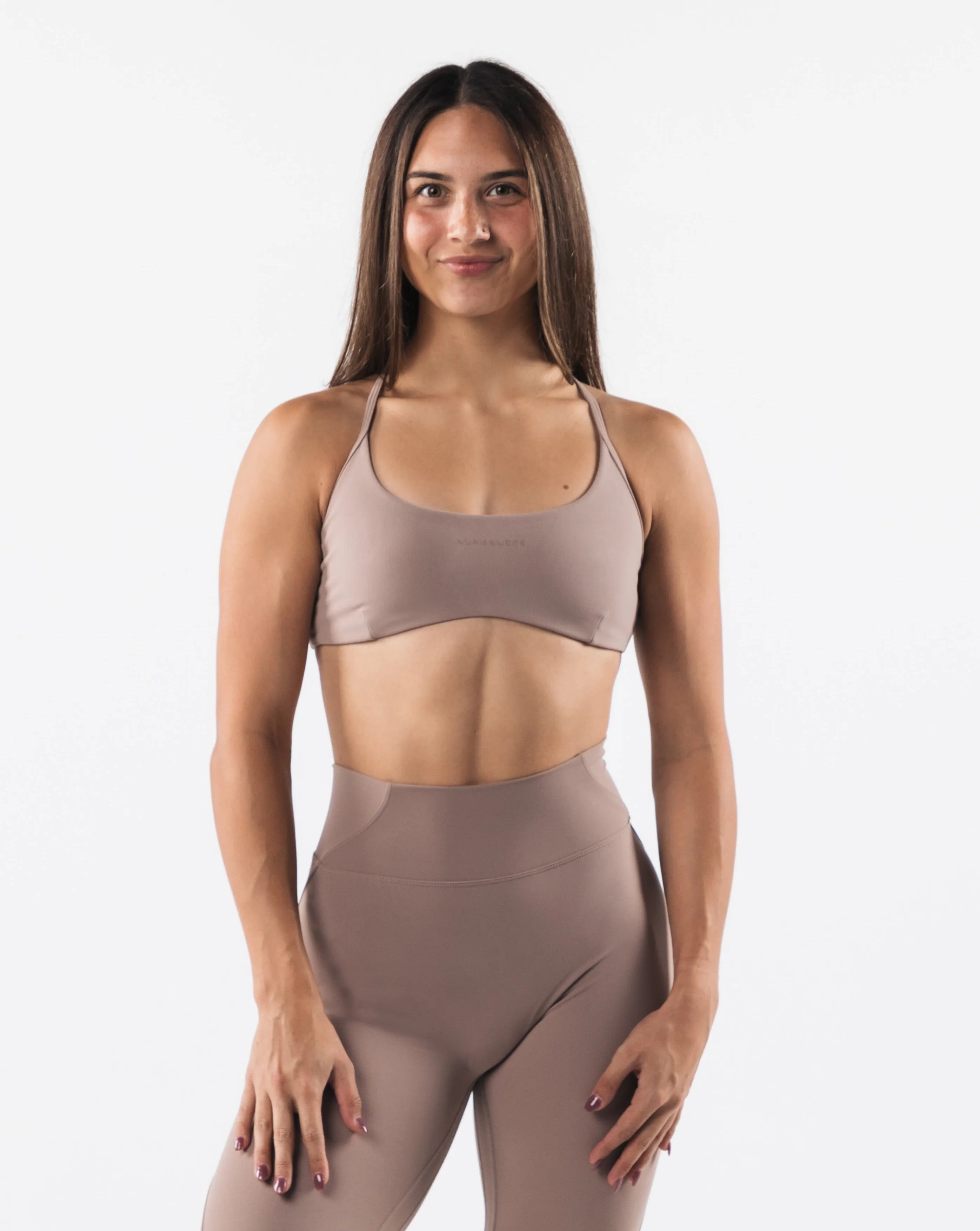 Aura Strappy Bra - Sand