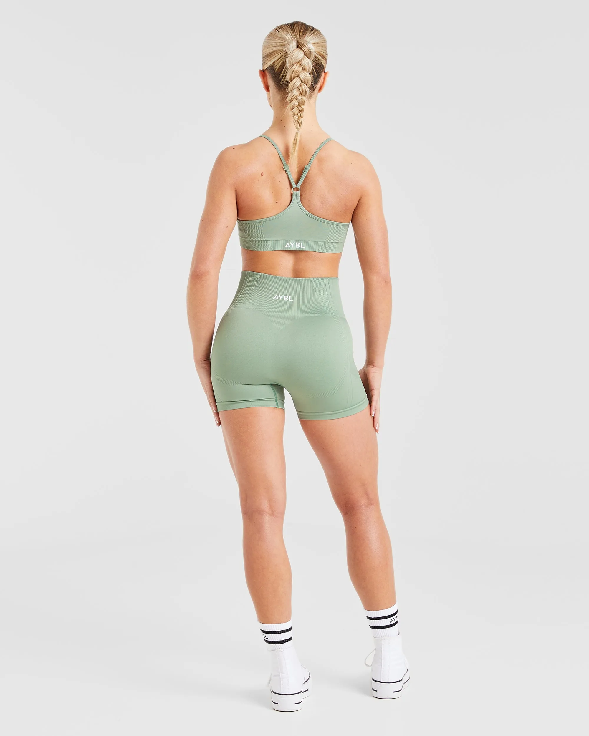 Balance V3 Seamless Strappy Sports Bra - Grove Green