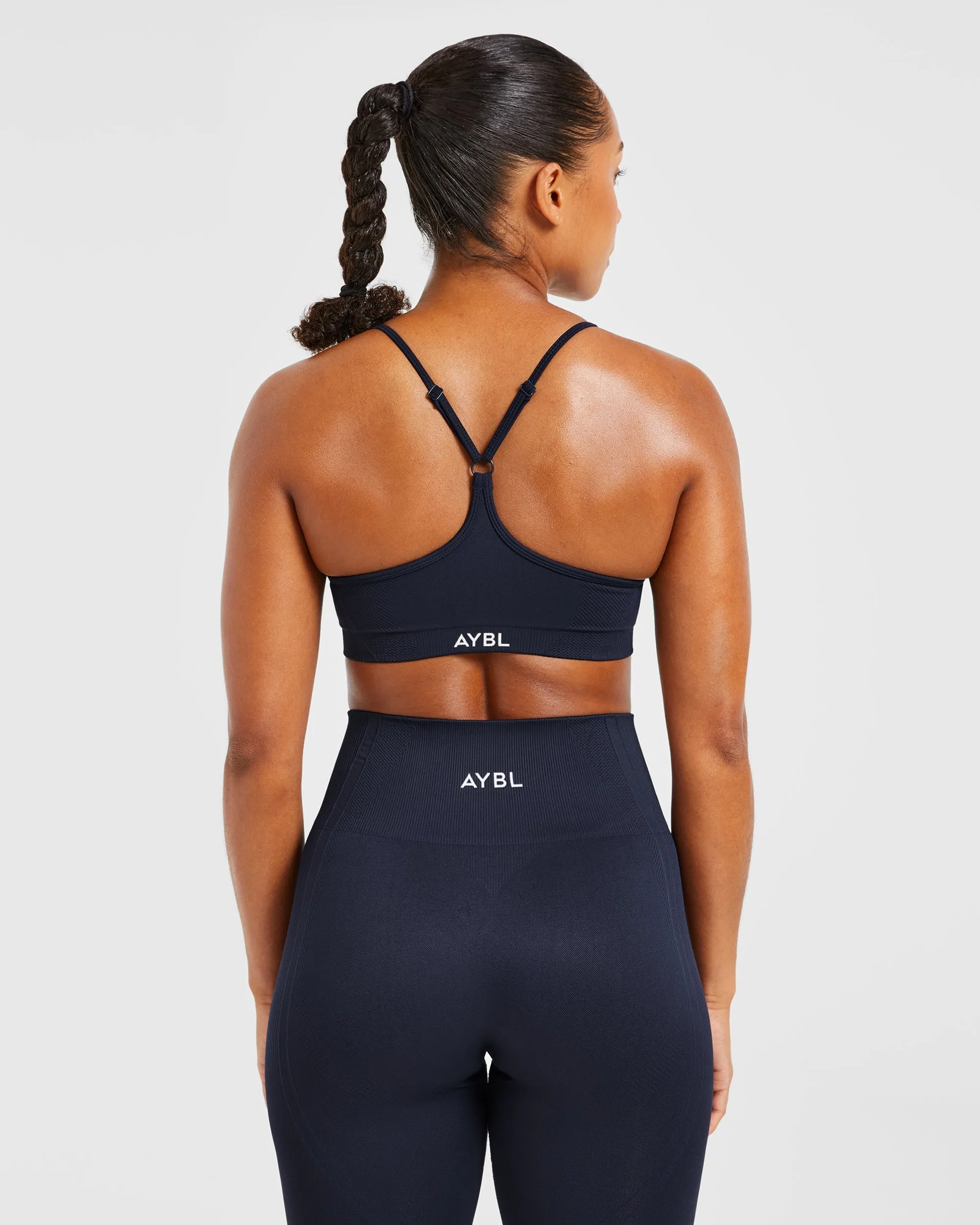 Balance V3 Seamless Strappy Sports Bra - Navy