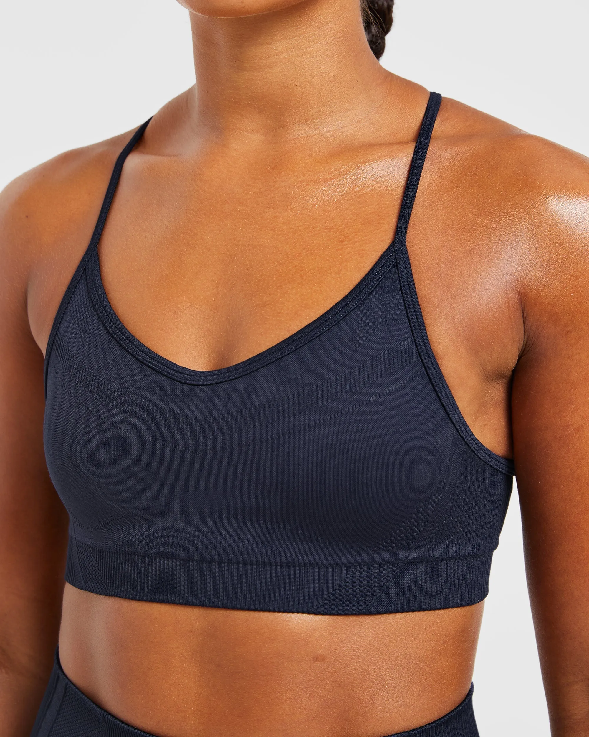 Balance V3 Seamless Strappy Sports Bra - Navy