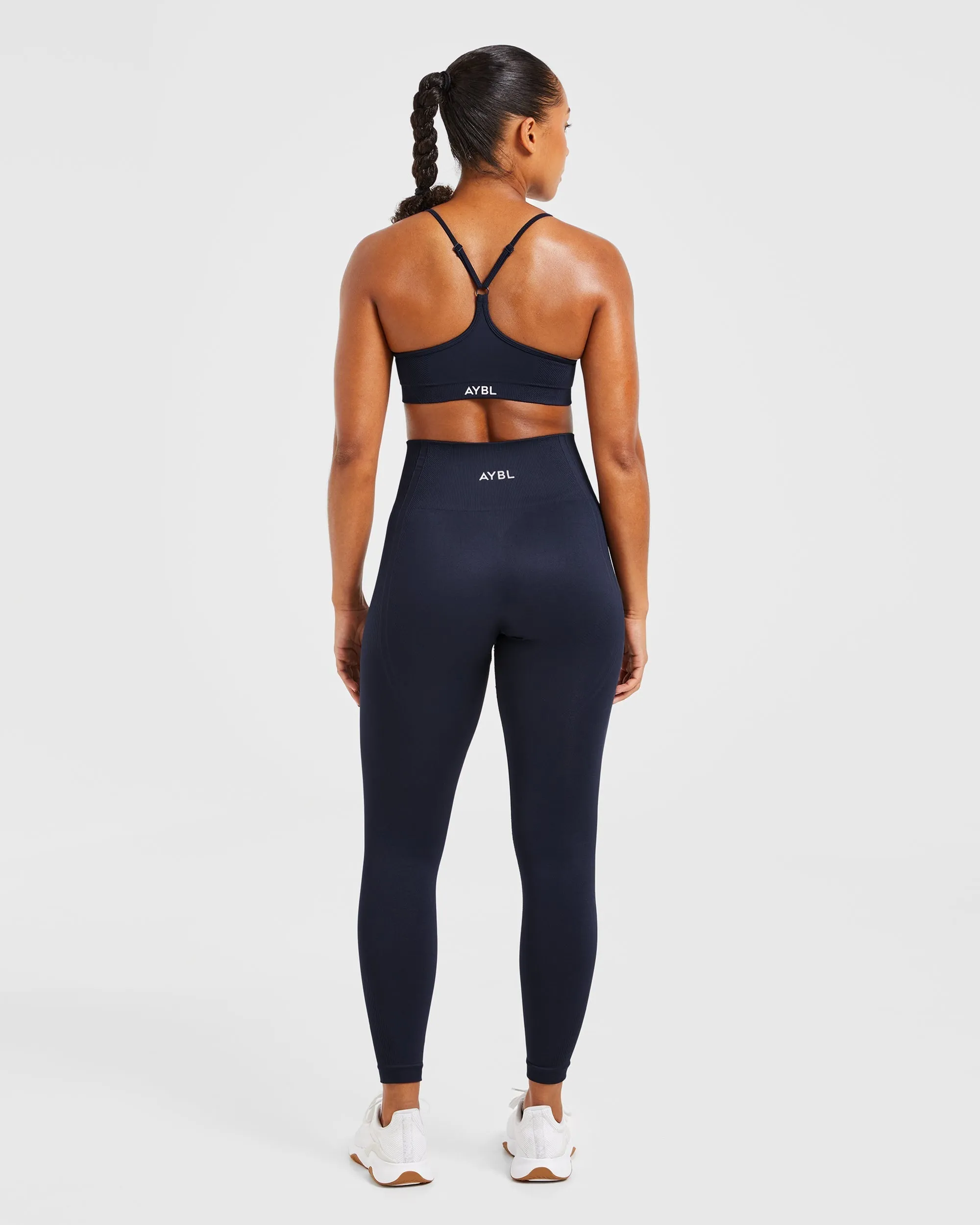 Balance V3 Seamless Strappy Sports Bra - Navy