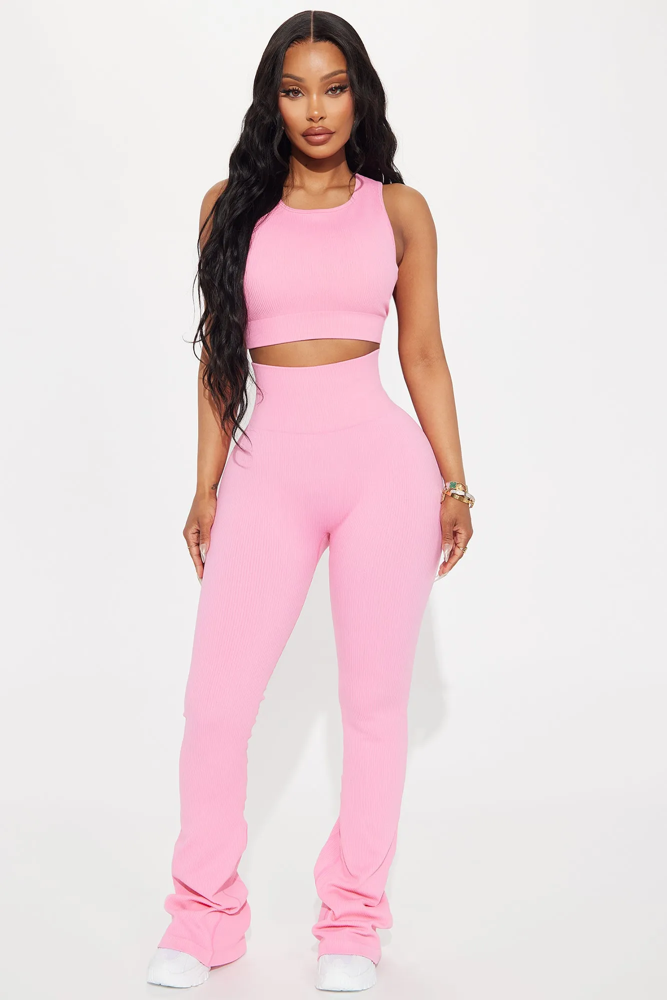 Beach Body Effortless Seamless Active Yoga Pant - Bubblegum Pink