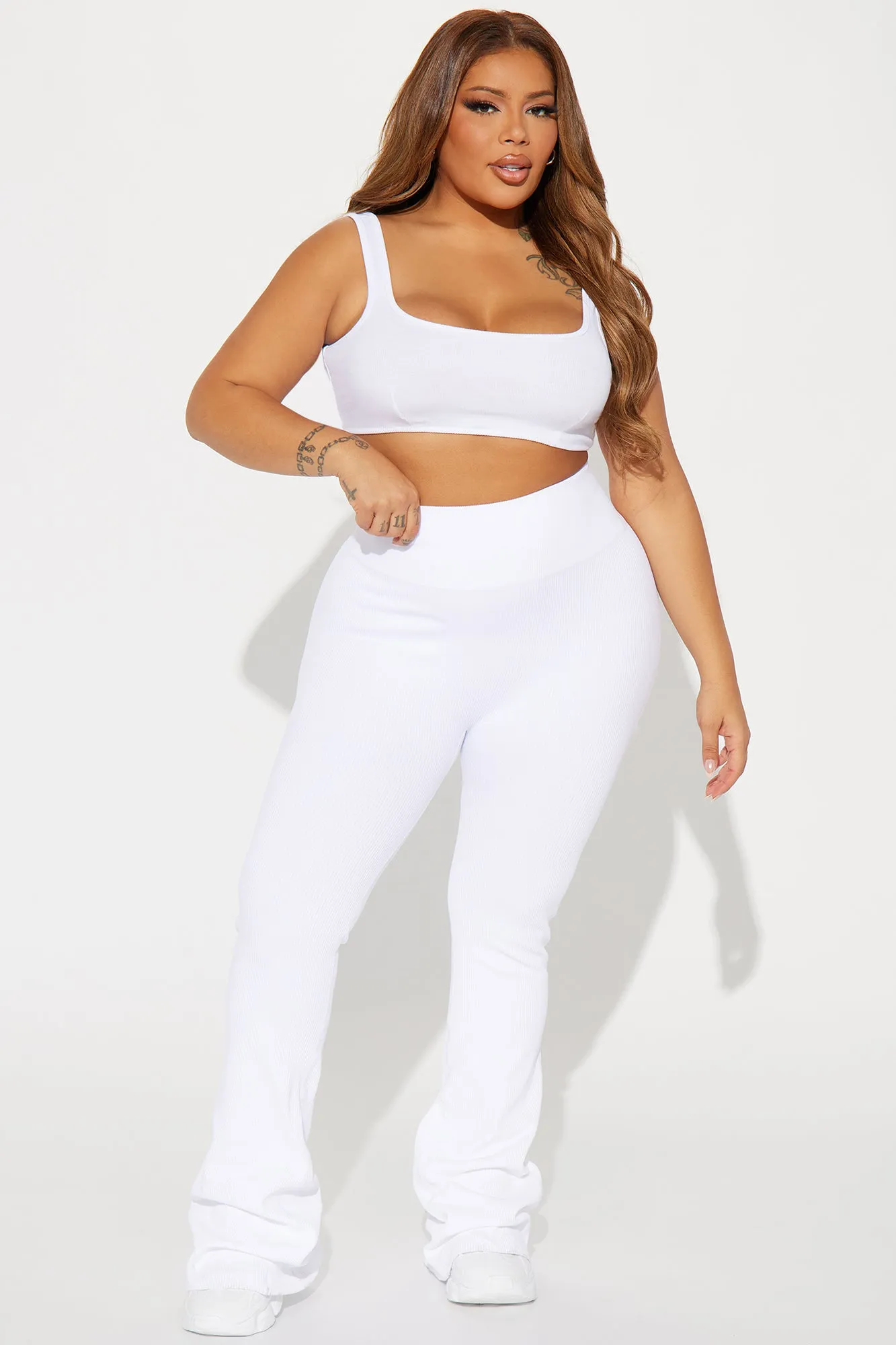 Beach Body Effortless Seamless Active Yoga Pant - White