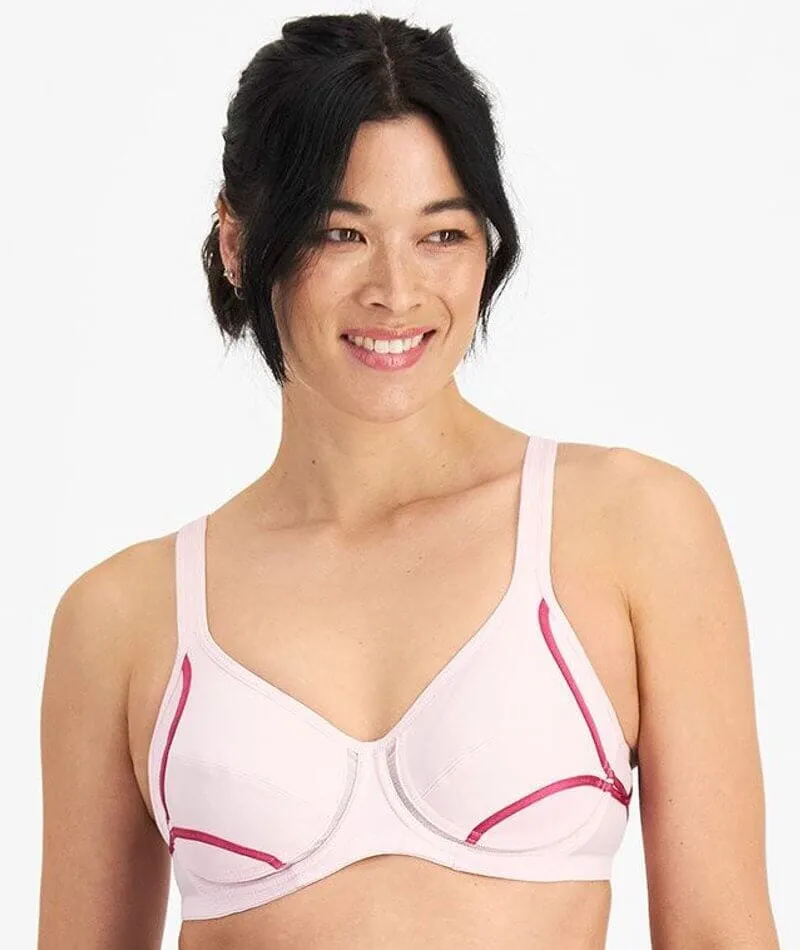 Berlei Electrify Underwire 2 Pack Sports Bra - Armstrong/Pearl Pink