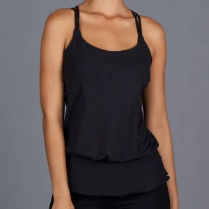 City Etch Hourglass Top (black)