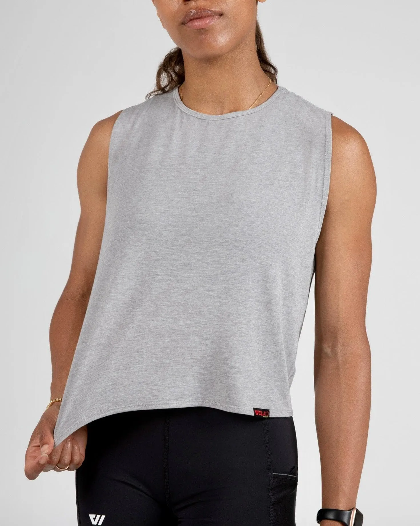 Clinton Muscle Tank in Stone Grey