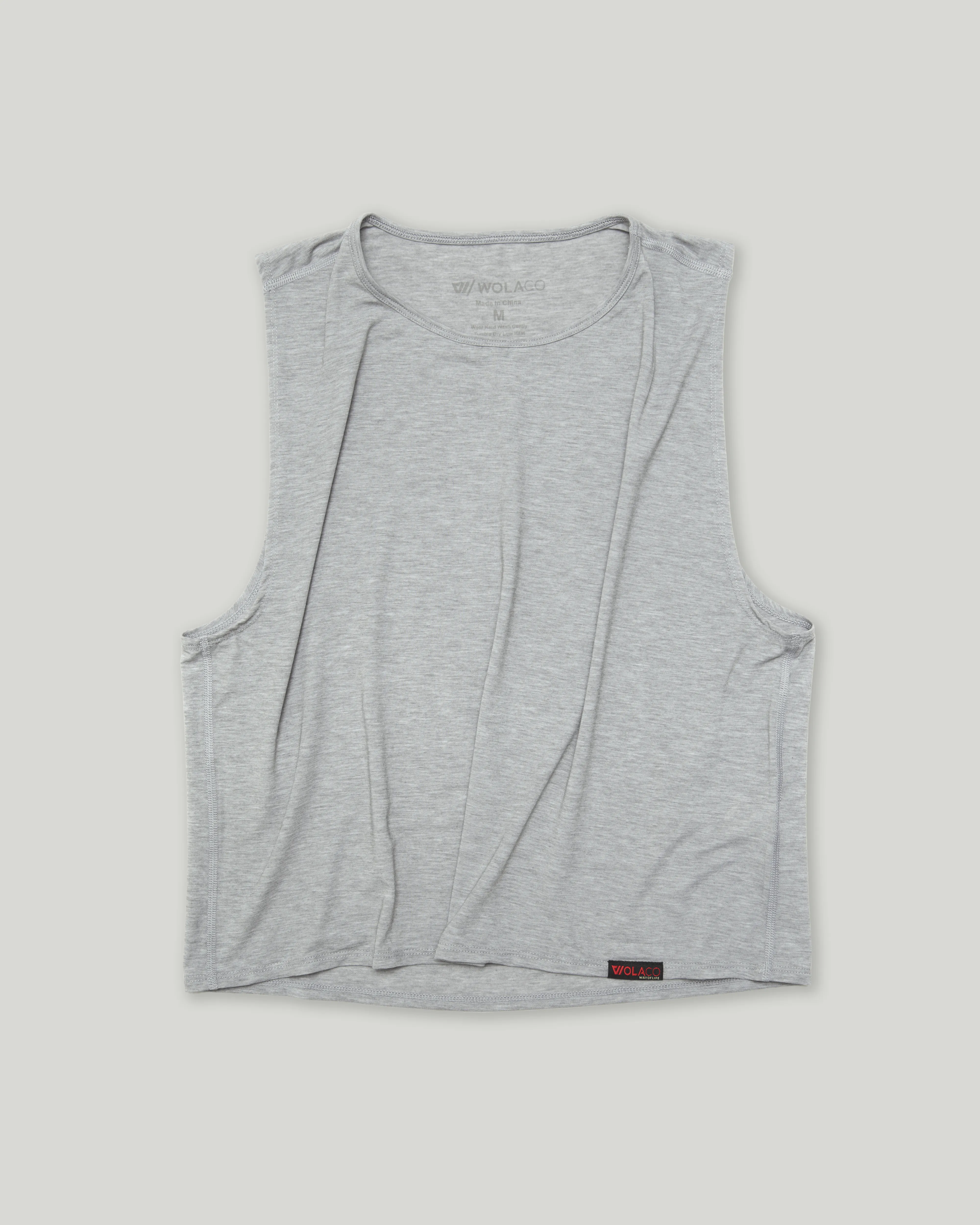 Clinton Muscle Tank in Stone Grey