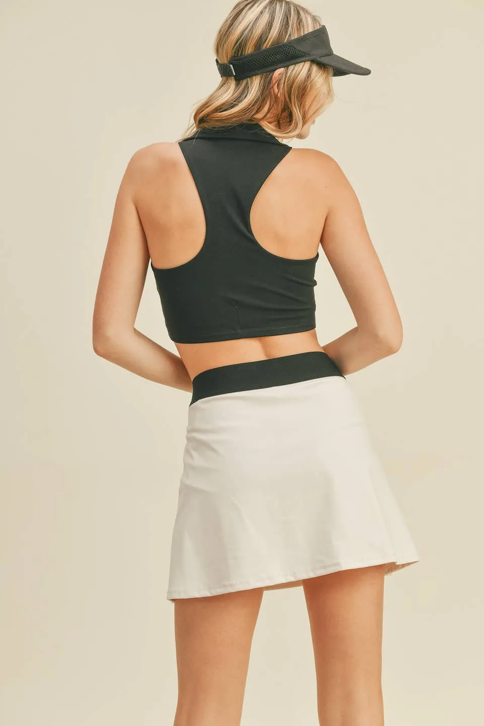 Collared Crop - Black