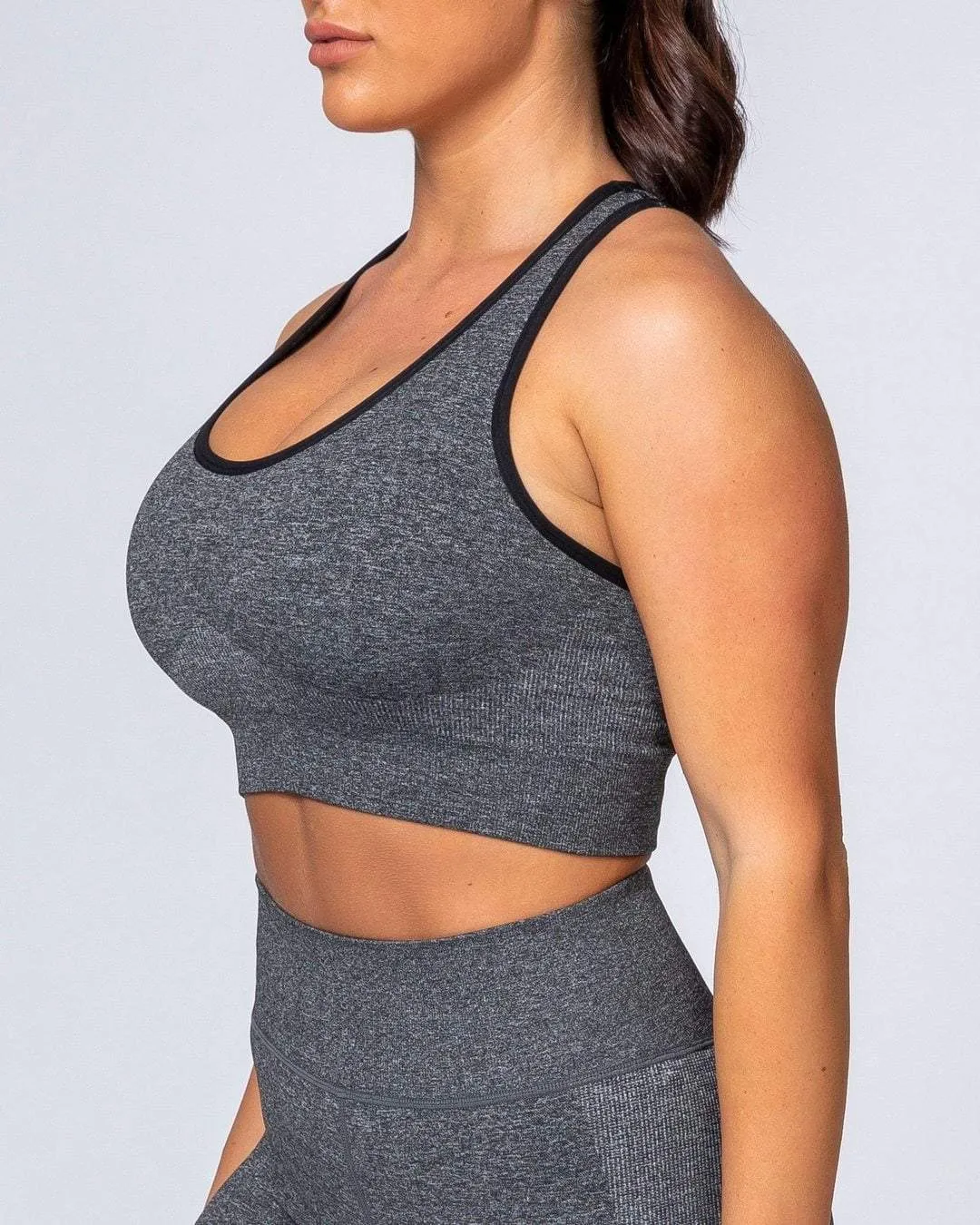 Comfort Seamless Bra - Charcoal Marl