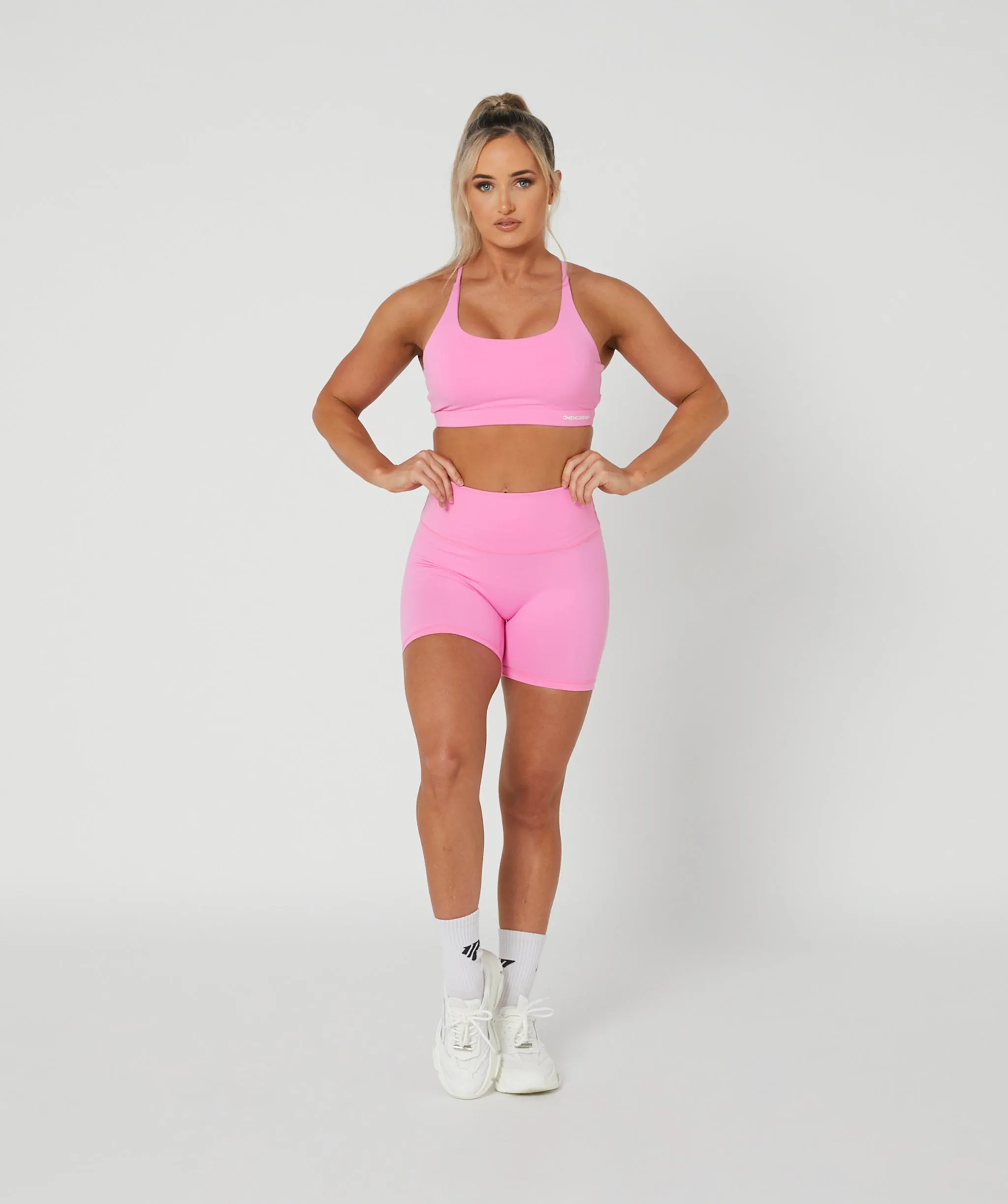 Core Strappy Sports Bra Candy Pink