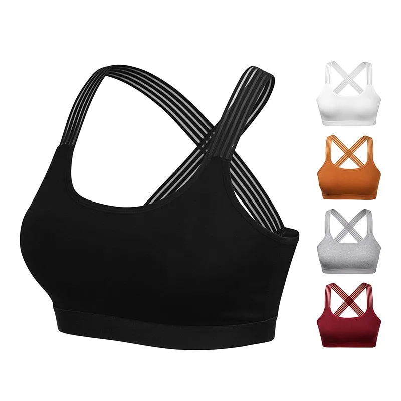 Cross Back Yoga Bra