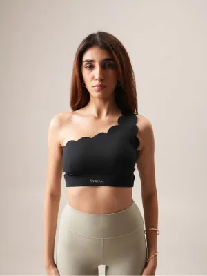 Day one Sports Crop in Basic Black