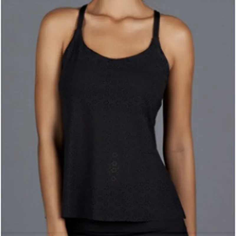 Denise Cronwall All Season Spaghetti Strap Top - Black