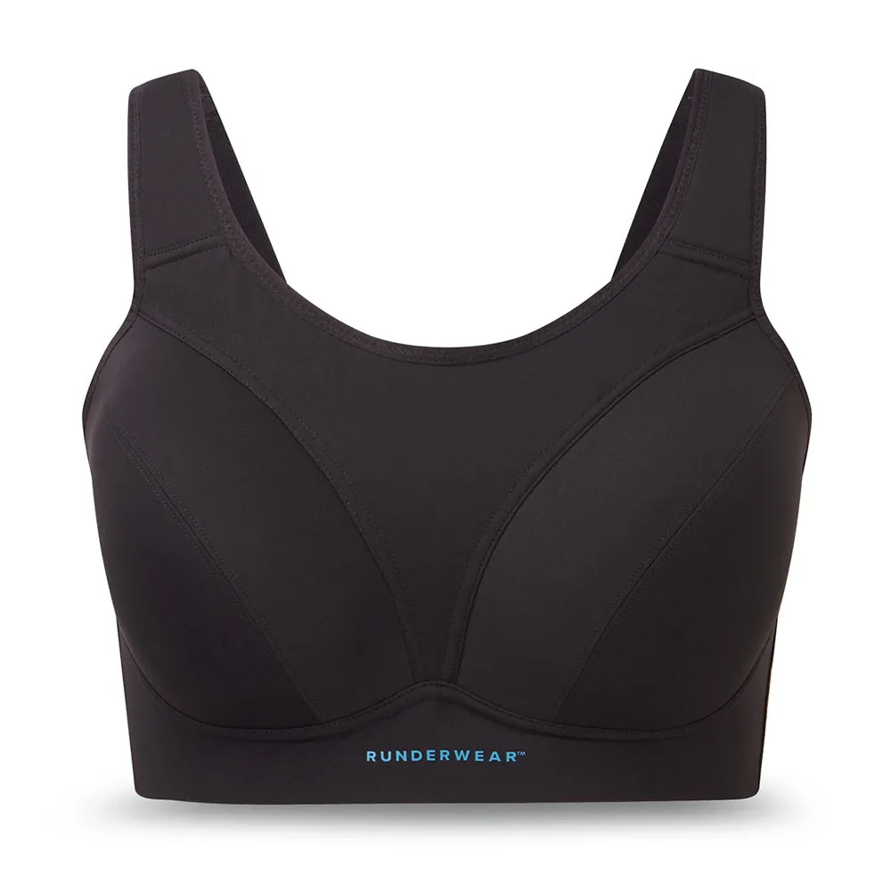 Easy-On Support Running Bra (D-H) - Black