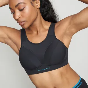 Easy-On Support Running Bra (D-H) - Black