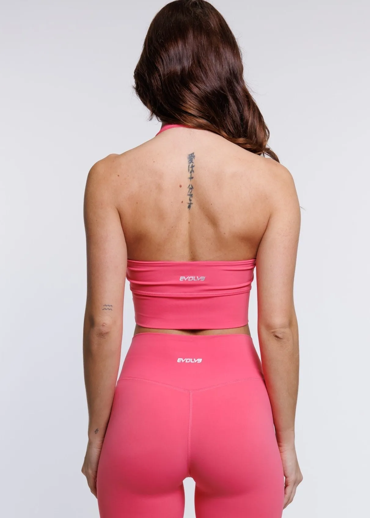 Elevate Halter Bra - Pink