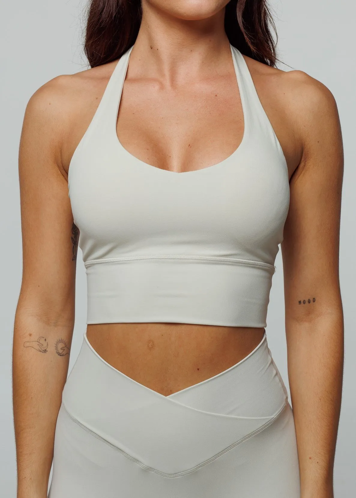 Elevate Halter Bra - Stone