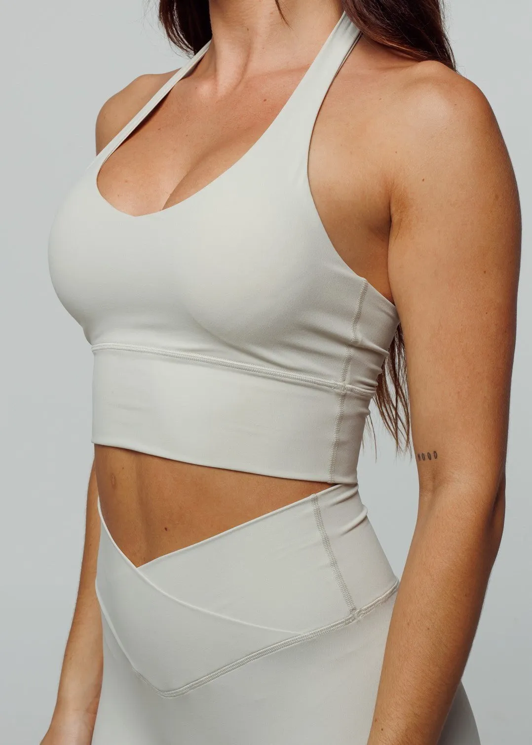 Elevate Halter Bra - Stone