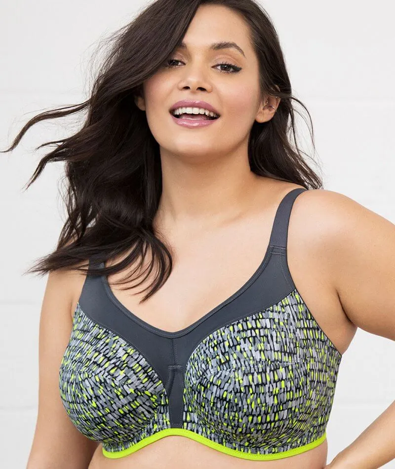 Elomi Energise Underwire Sports Bra - Lime Twist