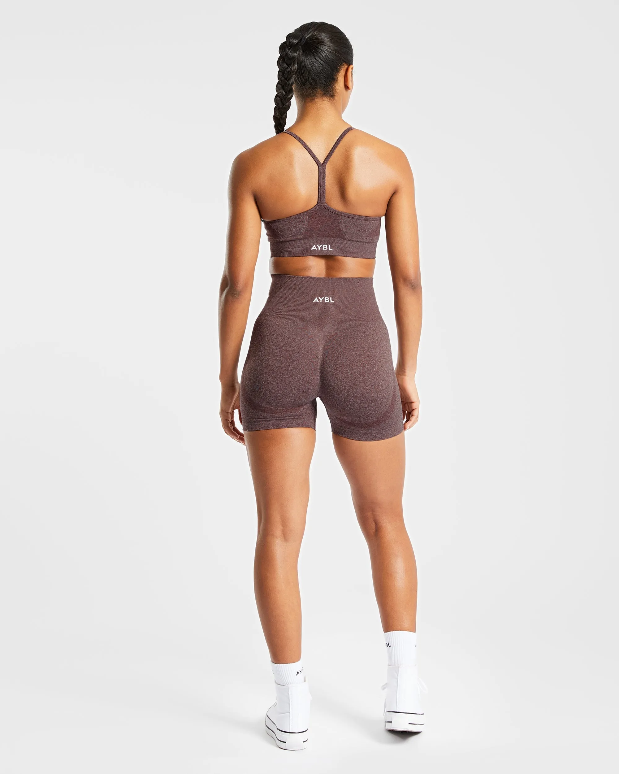 Empower Seamless Sports Bra - Brown Marl