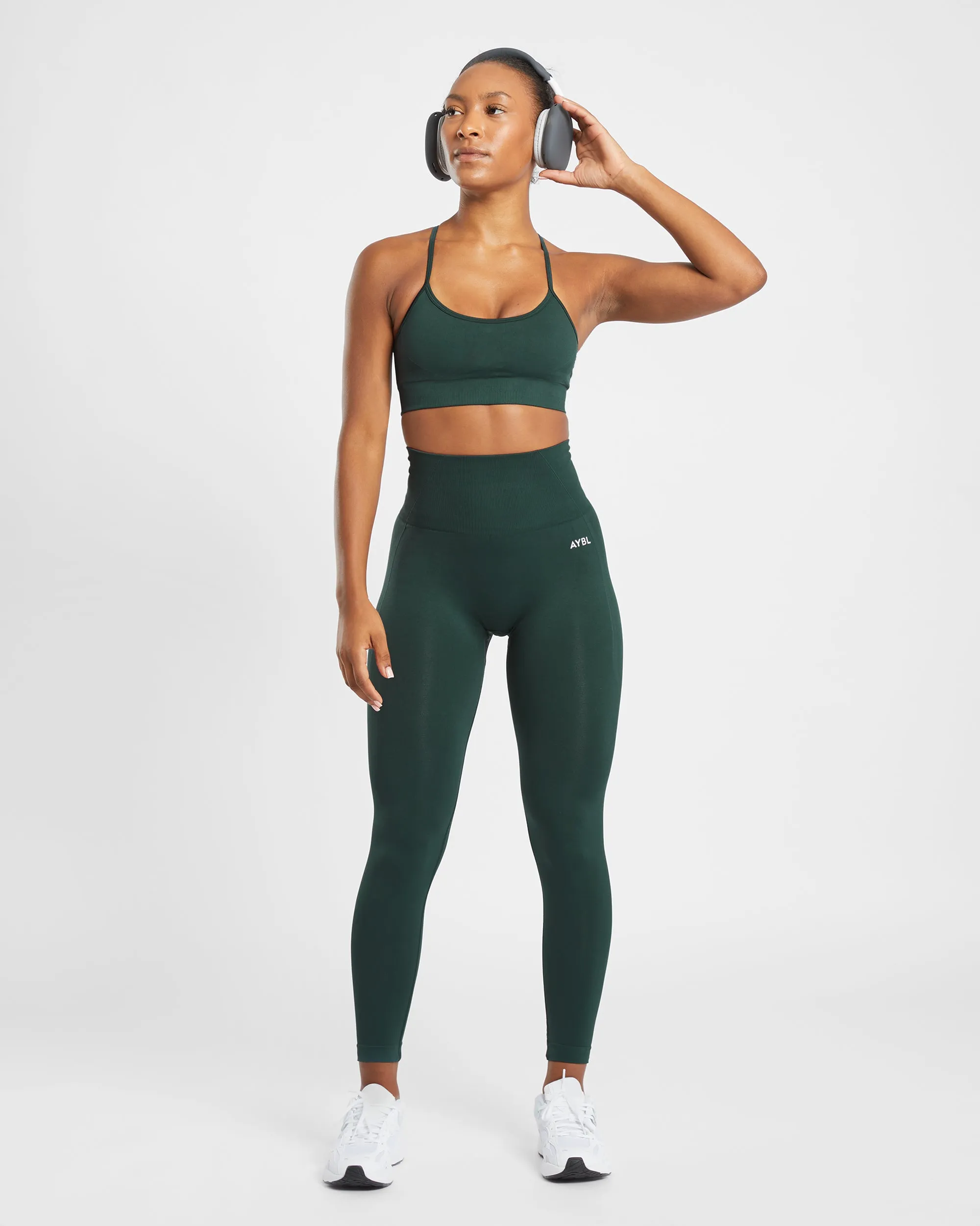 Empower Seamless Sports Bra - Dark Green