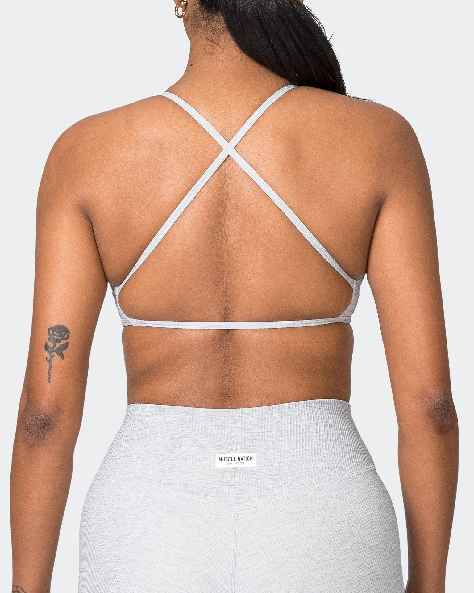 Essence Rib Bralette - Quiet Grey Marl