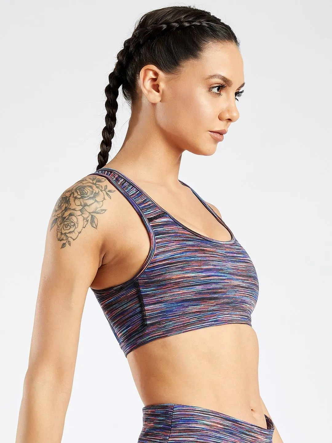 Essential Purple Spacedye Hardcore Sports Bra