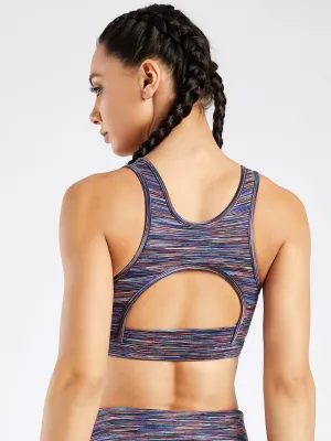 Essential Purple Spacedye Hardcore Sports Bra