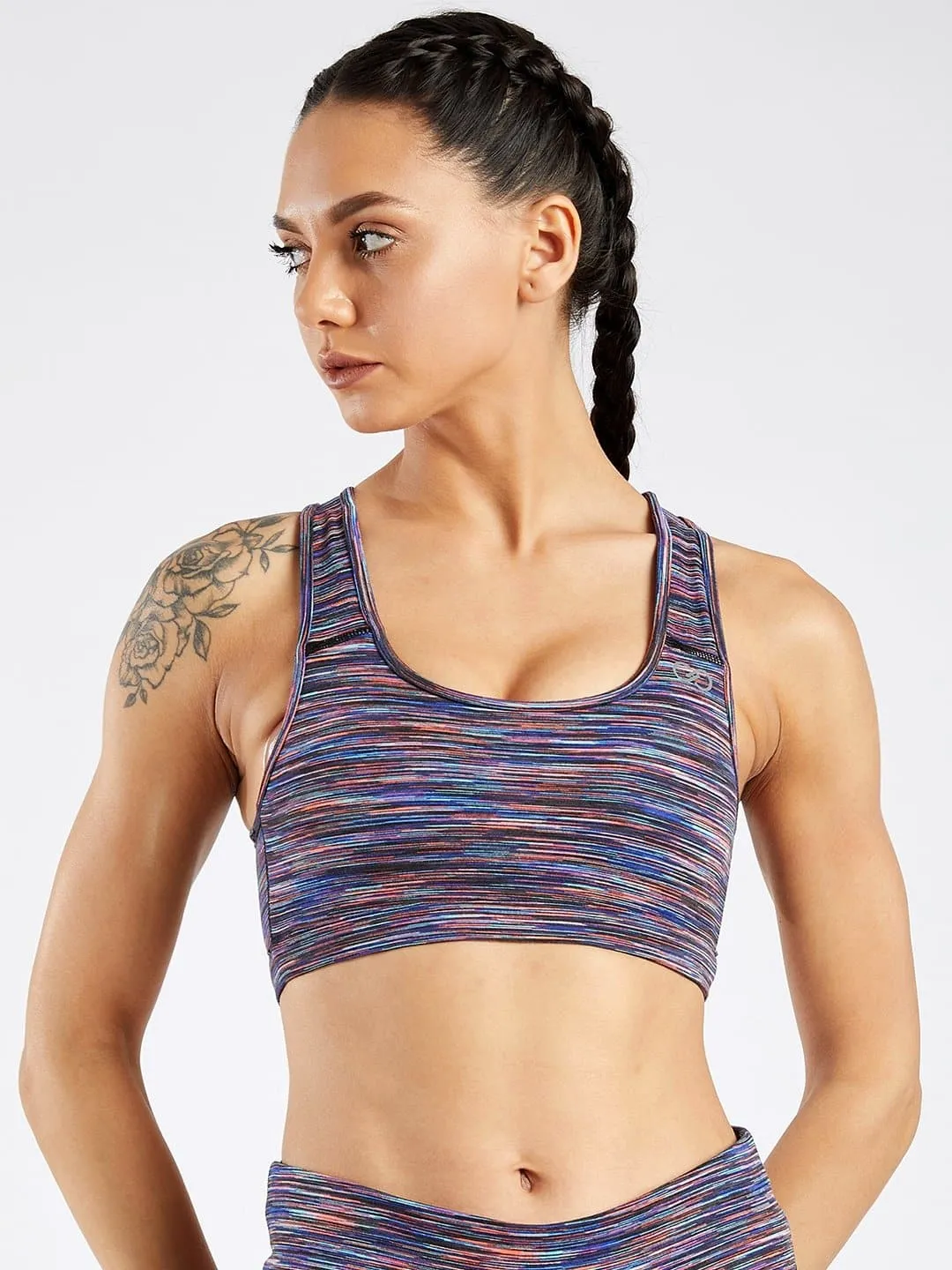 Essential Purple Spacedye Hardcore Sports Bra