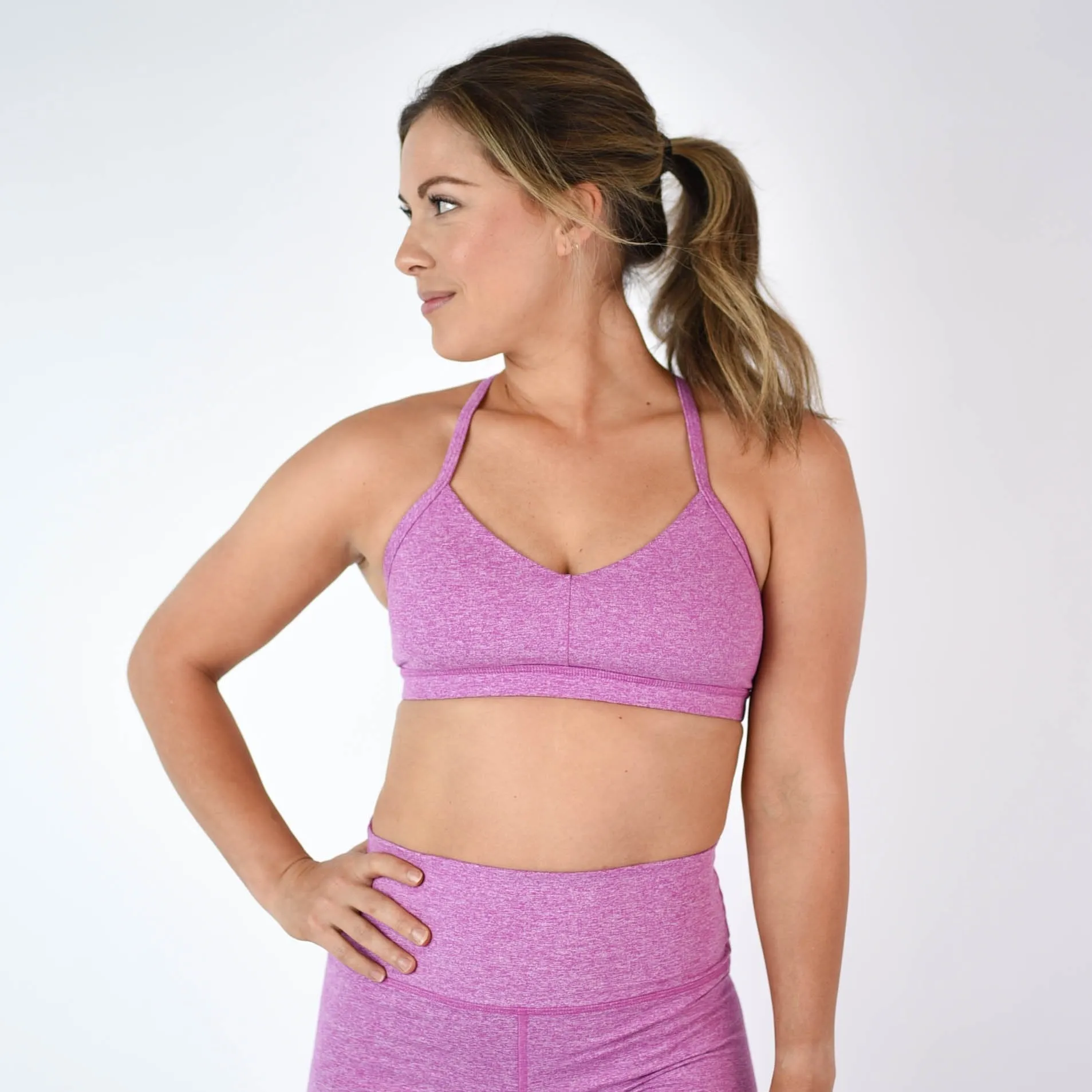 FLEO Reinette Sports Bra - Heather Orchid