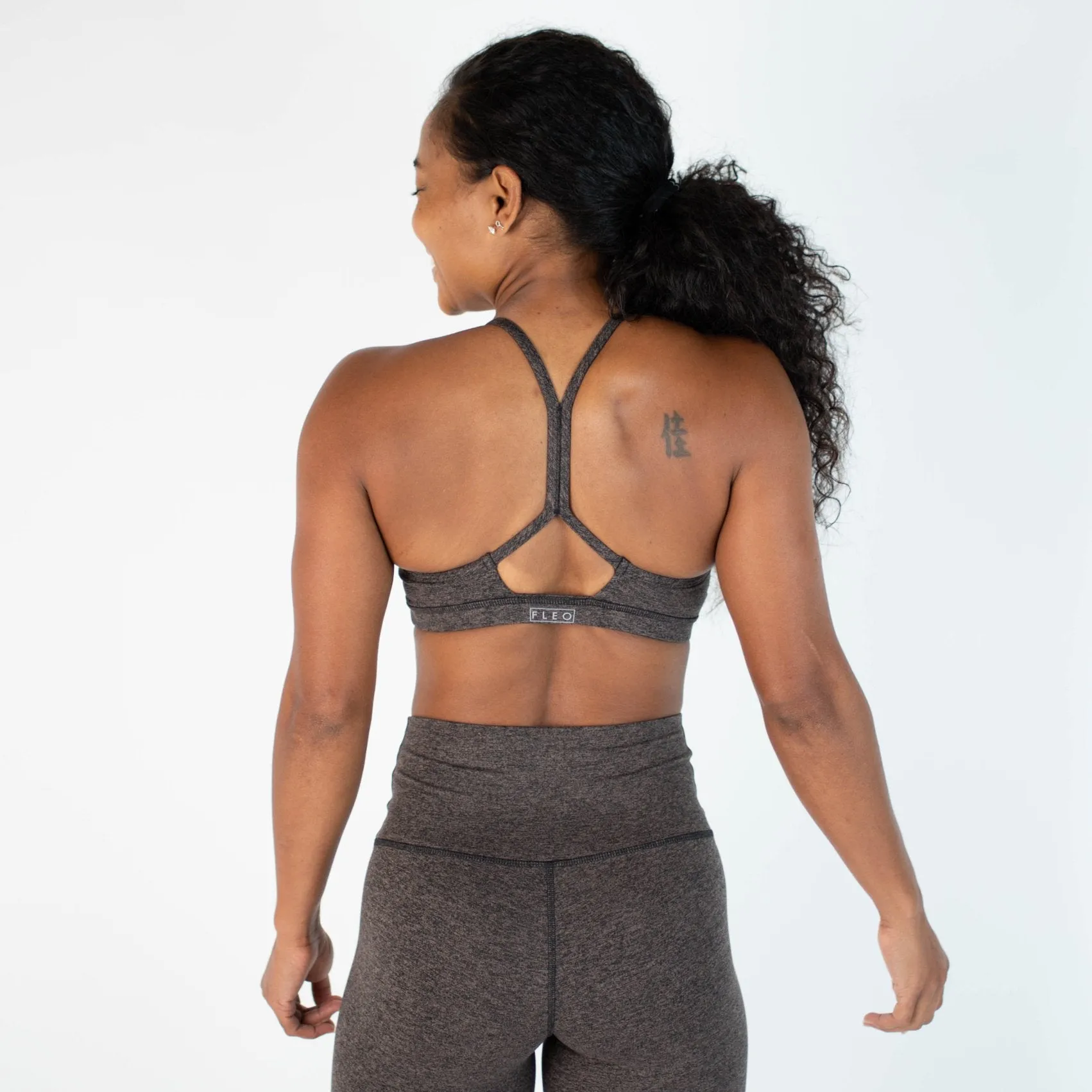 FLEO Reinette Sports Bra - Taupe Black