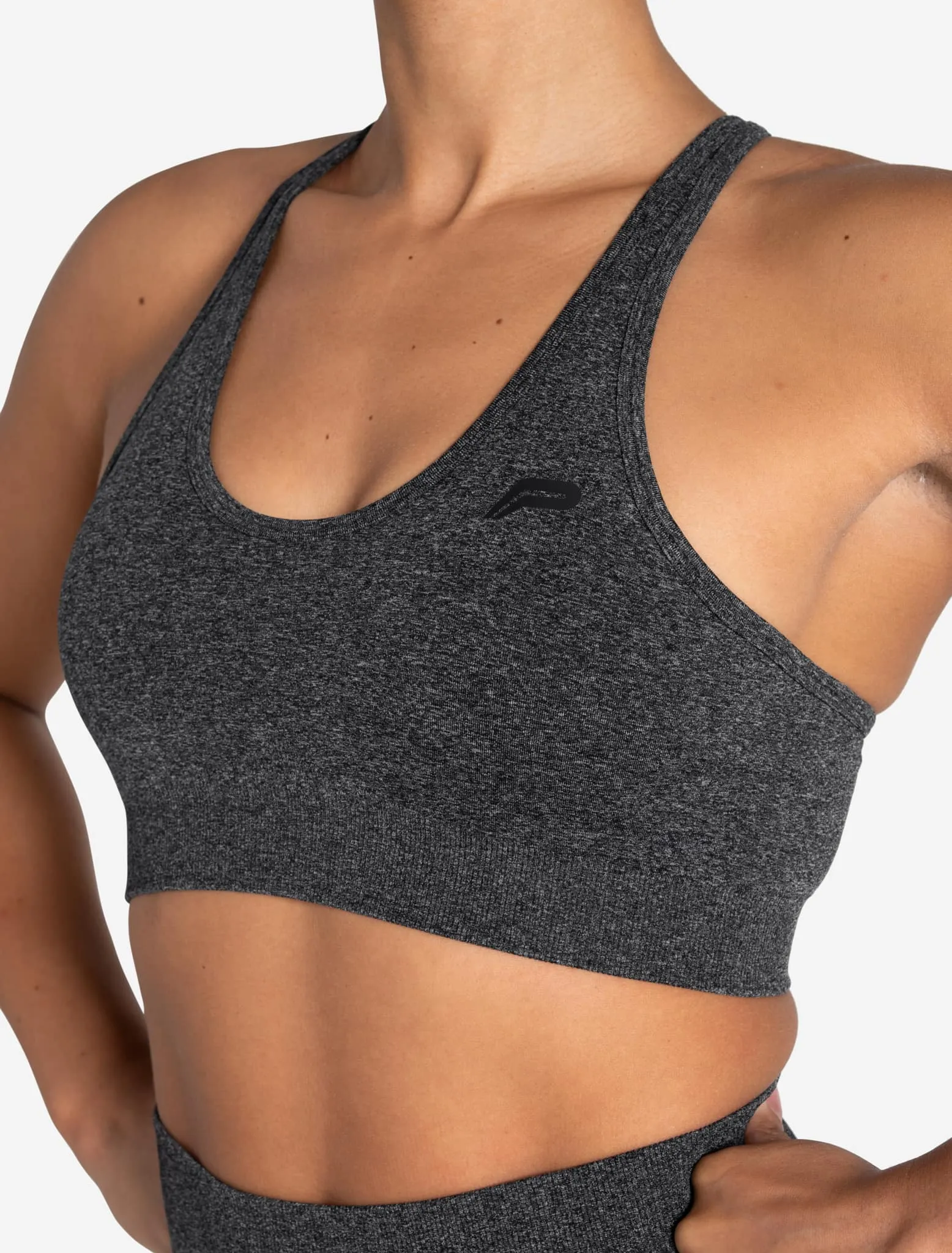 Form Seamless Sports Bra - Black Marl