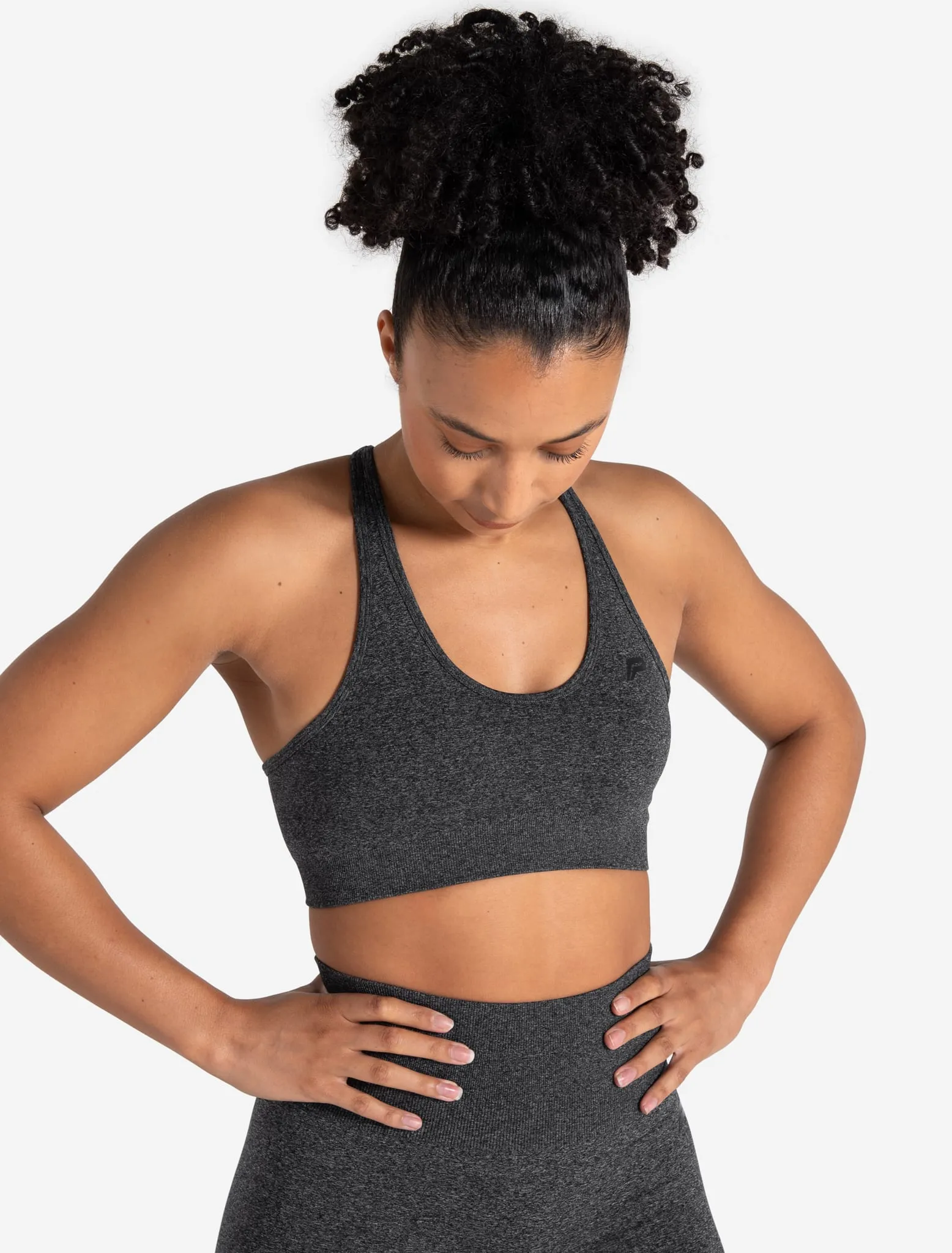 Form Seamless Sports Bra - Black Marl