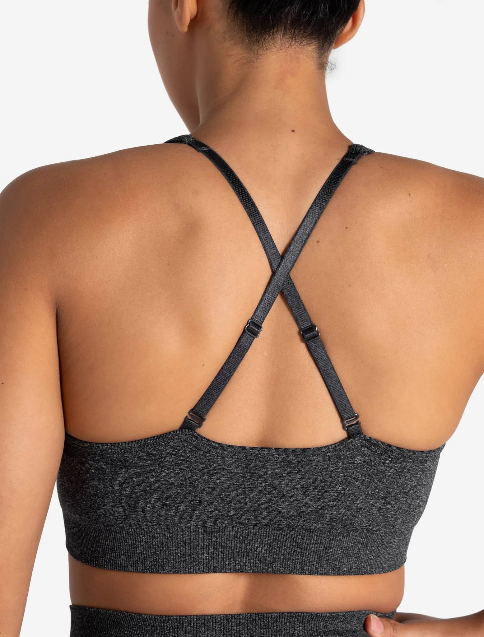 Form Seamless Sports Bra - Black Marl