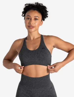 Form Seamless Sports Bra - Black Marl