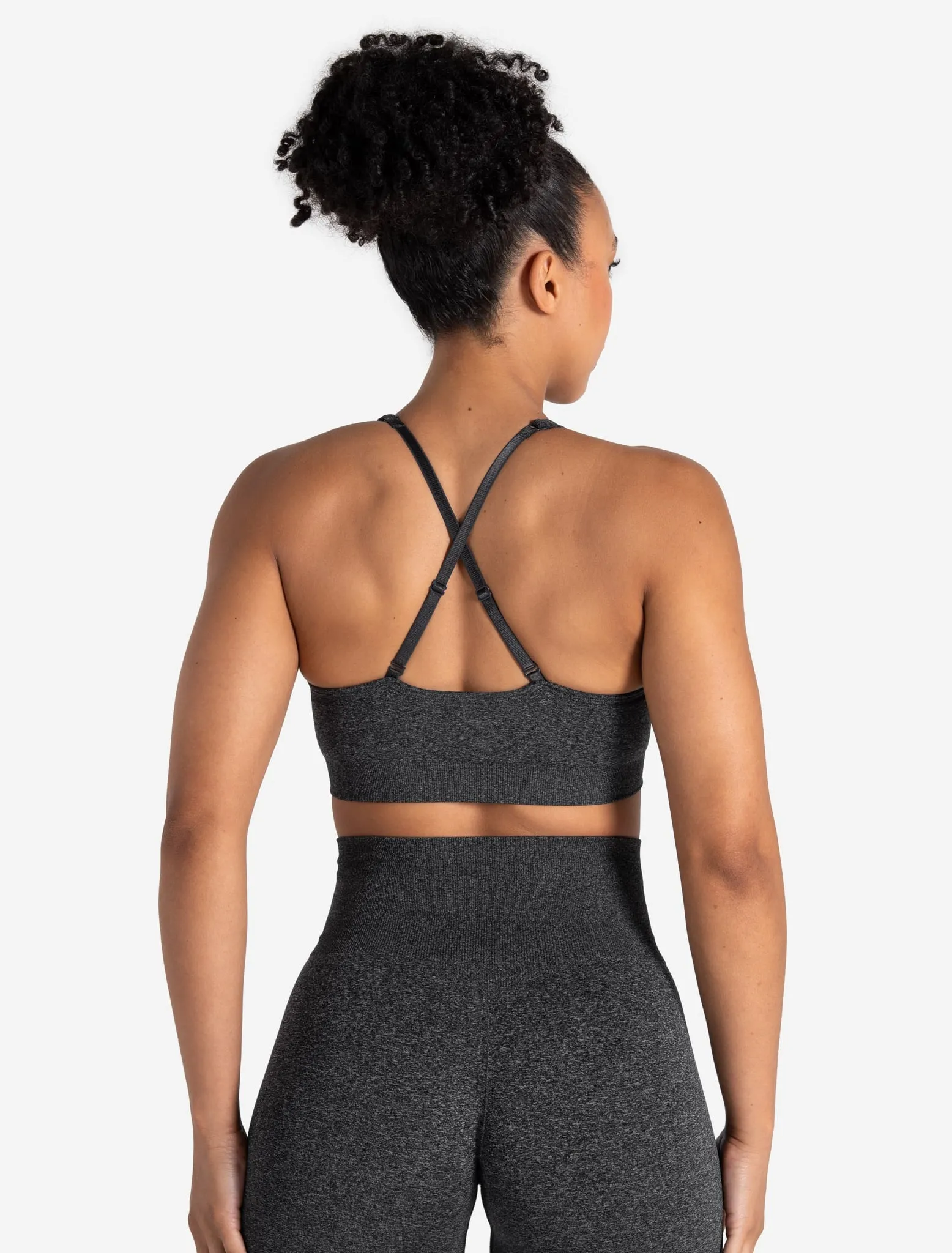 Form Seamless Sports Bra - Black Marl