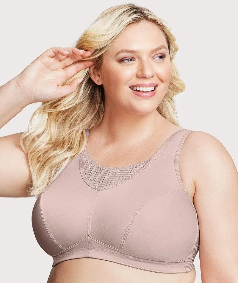 Glamorise No-Bounce Camisole Elite Wire-Free Sports Bra - Rose Tan