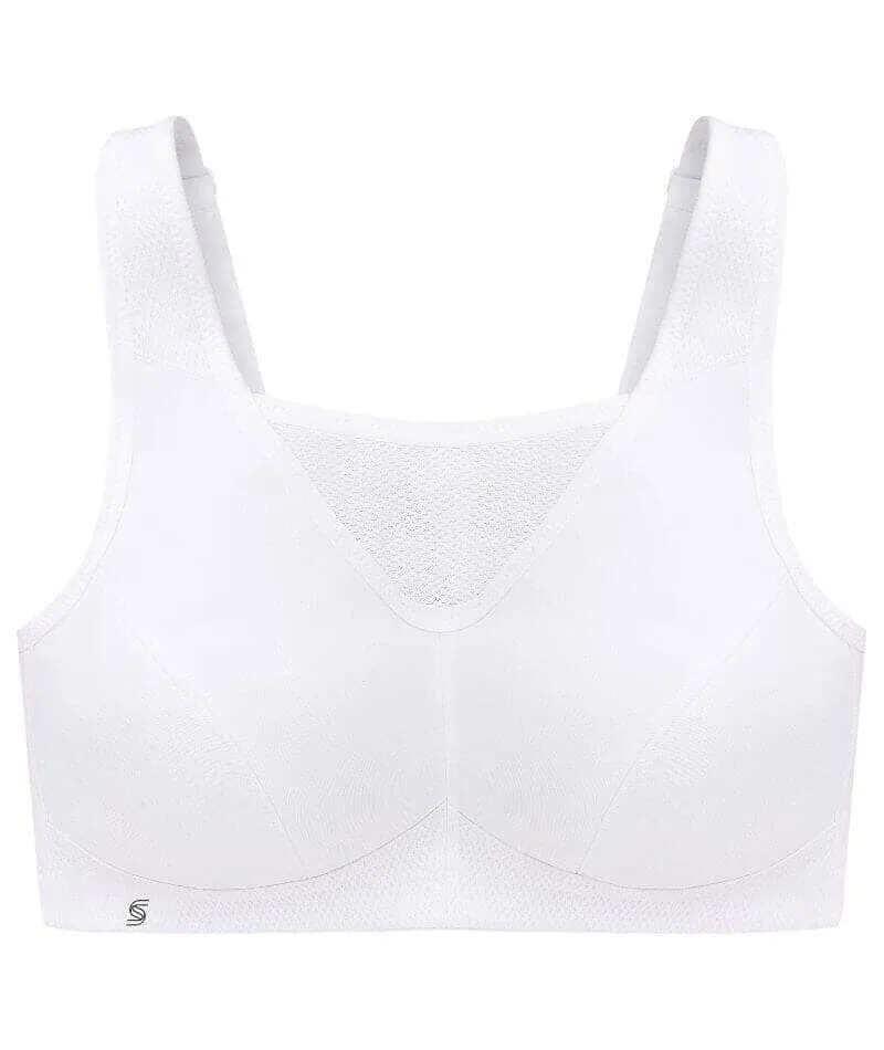 Glamorise No-Bounce Camisole Wire-Free Sports Bra 2 Pack - White