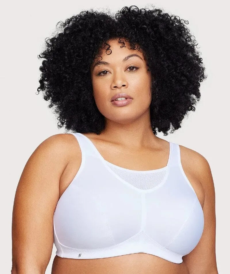 Glamorise No-Bounce Camisole Wire-Free Sports Bra 2 Pack - White