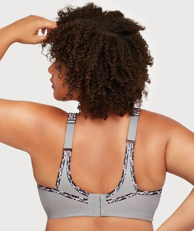 Glamorise No-Bounce Camisole Wire-Free Sports Bra - Soft Gray