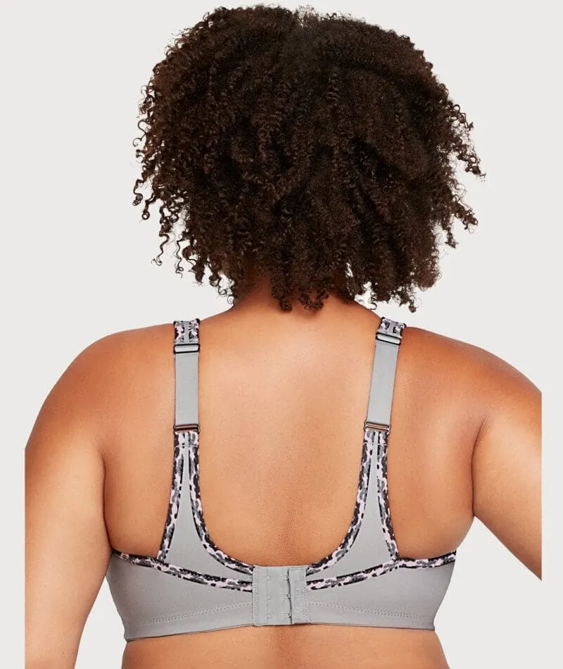 Glamorise No-Bounce Camisole Wire-Free Sports Bra - Soft Gray